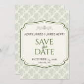 エレガンス素朴秋ピネコン セーブザデート (正面/裏面)