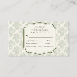 エレガンス素朴秋ピネコン 名刺