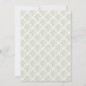 エレガンス素朴秋ピネコン 招待状 (裏面)