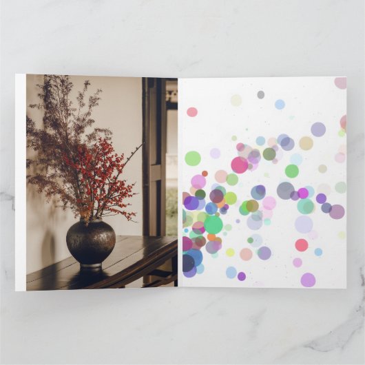 "エレガンス素朴 – 花瓶の自然" カード (内部)