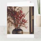 "エレガンス素朴 – 花瓶の自然" カード (正面)