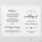 エレガンス結婚クラシー式折畳みプログラム (正面/裏面)