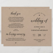 エレガンス結婚クラシー式折畳みプログラム (正面/裏面)