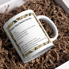 エレガンス自然モザイクオムレツレシピ コーヒーマグカップ