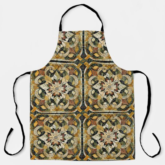 エレガンス自然モザイク エプロン (正面)