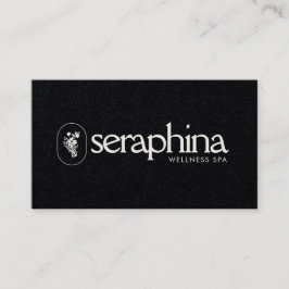 エレガンス自然ロゴ美しい、ウェルネス、スパ錆 名刺