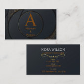 エレガンス金ゴールドラグジュアリープロフェッショナルカンパニーブランド 名刺 (正面/裏面)