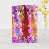 エレガンス開花の葵誕生日 カード (黄色い花)