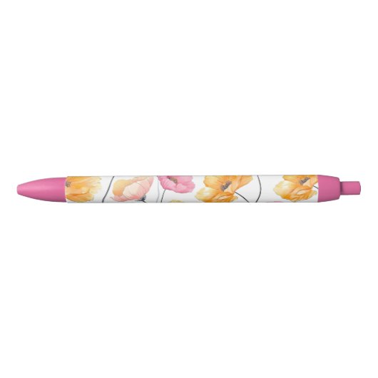 エレガンス開花インクペン 黒ボールペン (正面)