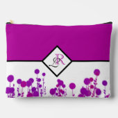 エレガンス開花パーソナライズされた:モノグラム アクセサリーポーチ (正面)