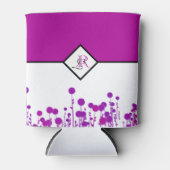 エレガンス開花パーソナライズされた:モノグラム 缶クーラー (正面)