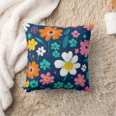 エレガンス開花鮮やかフローラ クッション (ブランケット)