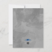 エレガンス開花: QRコードRSVP 出欠カード (裏面)