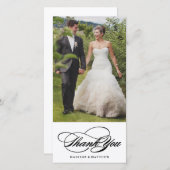 エレガンス | お結婚礼フォトカード サンキューカード (正面/裏面)
