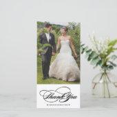 エレガンス | お結婚礼フォトカード サンキューカード (スタンド正面)