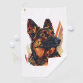 エレガンス&キャニーグレースドイツの羊飼い ゴルフタオル (インサイチュ)