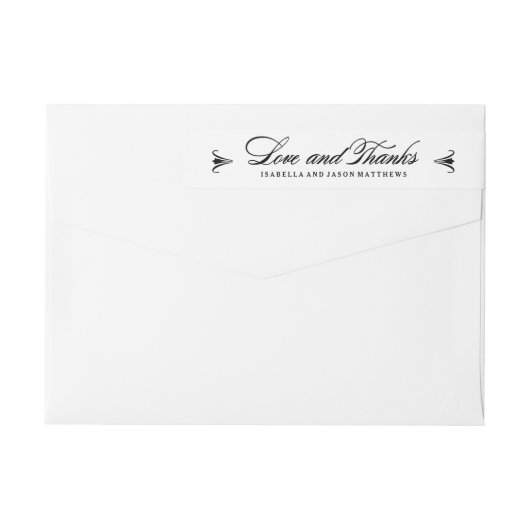 エレガンス | サンキューラップアラウンド住所 シール ラップアラウンドラベル (裏面)