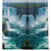 "エレガンス – パノラミックナイアガラ秋 シャワーカーテン (正面)