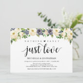 エレガンス フラワーロマンチックな結婚式の招待状 招待状 (スタンド正面)