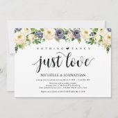 エレガンス フラワーロマンチック ウェディング インビテーションカード 招待状 (正面)