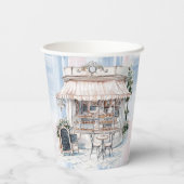 エレガンス フレンチカフェ ブライダルシャワー 紙コップ (裏面)