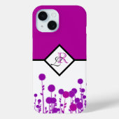 エレガンス・ブルーム: パーソナライズド・モノグラム Case-Mate iPhoneケース (裏面)