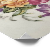 エレガンス：ポーセレンに着想を得たポスター ポスター (角)