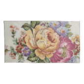 エレガンス：磁器インスパイアフローラ枕ケース 枕カバー (裏面-右)