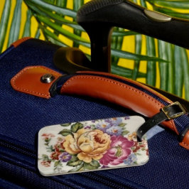 エレガンス:磁器インスパイアフローラ荷物タグ ラゲッジタグ