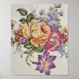 エレガンス：磁器インスパイアポスター ポスター