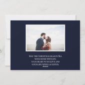 エレガンス |青航海の色 |休日の2枚の写真 シーズンカード (裏面)