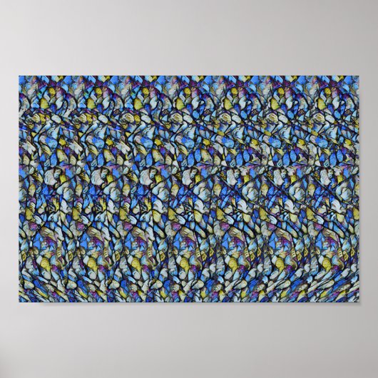 エレガンス – 非表示3Dプリント ポスター (正面)