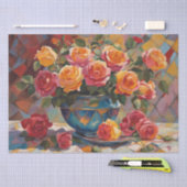 エレガンス:Harlequin DecompageのRose Boquet 薄葉紙 (クラフト)