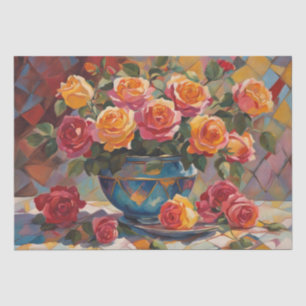 エレガンス：Harlequin DecompageのRose Boquet 薄葉紙