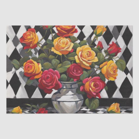 エレガンス:Harlequin DecompageのRose Boquet 薄葉紙 (正面)