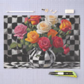 エレガンス：Harlequin DecompageのRose Boquet 薄葉紙 (クラフト)