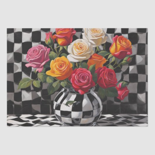 エレガンス：Harlequin DecompageのRose Boquet 薄葉紙 (正面)