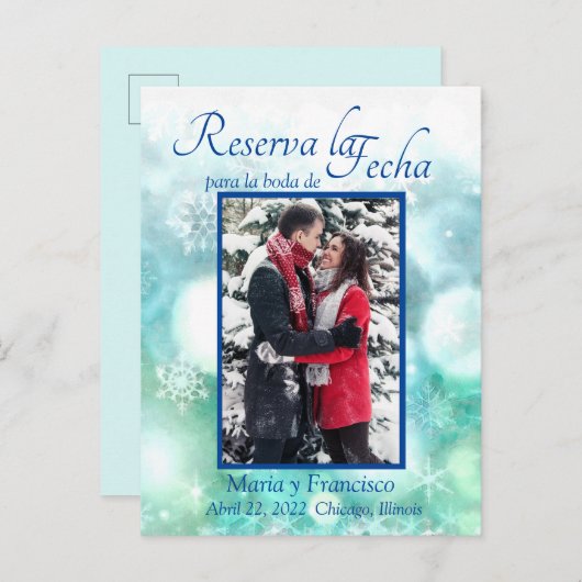 エレガンテアクアレラコポドゥニーヴレセルバラフェハ 案内ポストカード (正面/裏面)