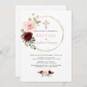 エレガンテインビタシオンデバウティゾコンフロレススペインの 招待状 (正面/裏面)