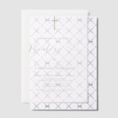 エレガンテインビタシオンデバウティゾヒジャガールバプテスマ ベラム紙招待状 (オフセット (招待状))