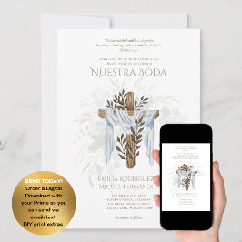 エレガンテインビタシオンデボダカトリカビリングエ 招待状