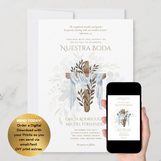 エレガンテインビタシオンデボダカトリカビリングエ 招待状