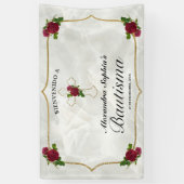 エレガンテクルスドラダロサスロハスニーニャスバウティスモ 横断幕 (縦)