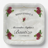 エレガンテクルスドラダロサスロハスニーニャスバウティゾ ペーパープレート (正面)