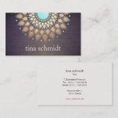 エレガンテゴールドフォリーヴェルジエルトブラットマンダラホルツ 名刺 (正面/裏面)