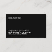 エレガンテシンプルプロフェシオンプロフェッショナル金属ブリロ 名刺 (裏面)
