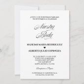 エレガンテスペインのビアンコYネグロヌエストラボーダ 招待状 (正面)