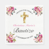 エレガンテティンタフローラバウティゾクルスデオロ スタンダードランチョンナプキン (正面)