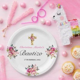 エレガンテティンタフローラバウティゾクルスデオロ ペーパープレート