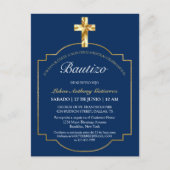 エレガンテバウティスドゥニーニョスコンクルズドラダアズール インビテーションポストカード (正面)